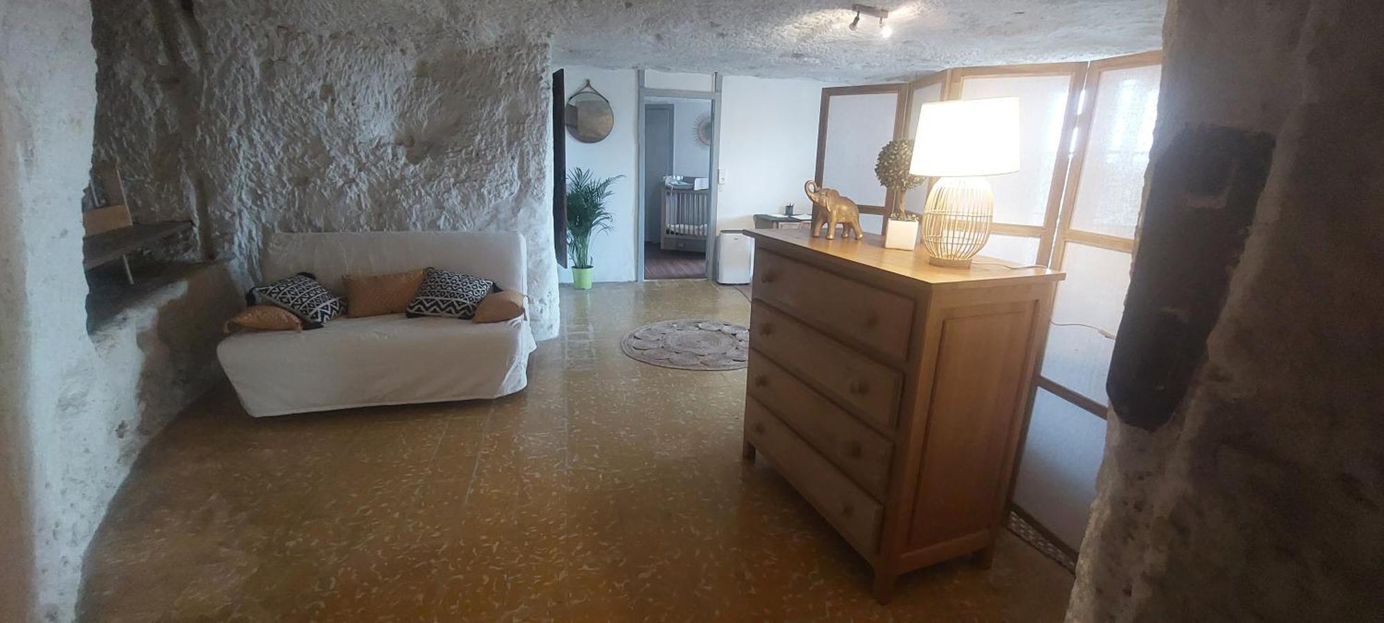 Troglo Entre Caves Et Chateaux 蒙卢索卢瓦尔 外观 照片
